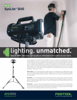 SysLite DUO - Festool USA