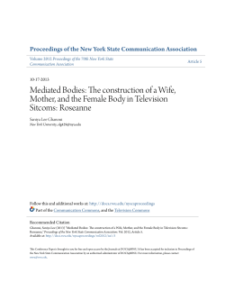 Mediated Bodies: The construction of a Wife, Mother