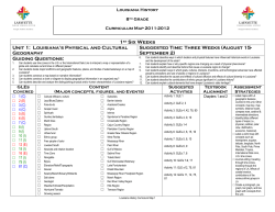 Louisiana`s Physical and Cultural