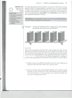 ACTIVITY 6.7 In working through the previous activities, you may