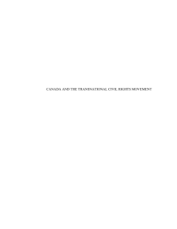 canada and the transnational civil rights movement