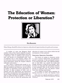 The Education of Women: Protection or Liberation?