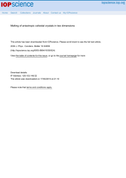 Melting of anisotropic colloidal crystals in two