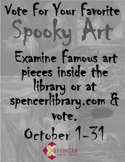 Spooky Art - Spencer Public Library