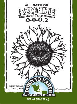 ALL NATURAL - Down To Earth Fertilizer