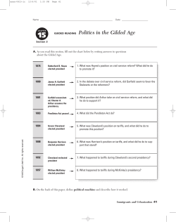 Politics in the Gilded Age