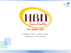 Lakefront, NH-15, Adarsh Nagar, Bhathinda