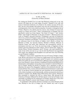 aspects of plutarch`s portrayal of pompey