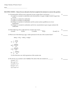 College Chemistry II Practice Exam 2