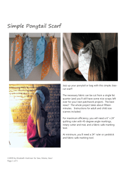 Simple Ponytail Scarf