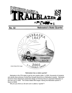 Nebraska`s State Quarter - Nebraska State Historical Society