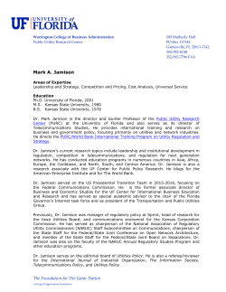 Mark A. Jamison - Bio - Warrington College of Business