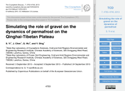 Simulating the role of gravel