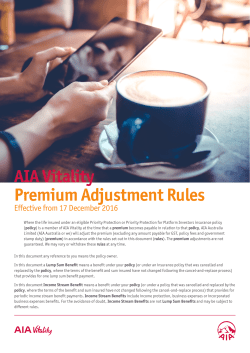 Premium Adjustment Rules