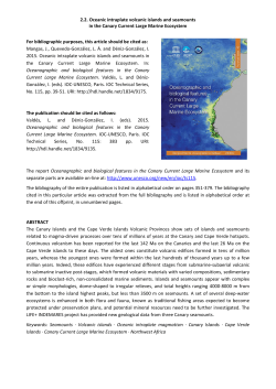 2.2. Oceanic intraplate volcanic islands and seamounts in the
