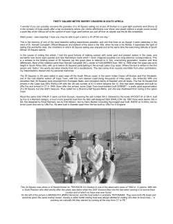 THIRTY SQUARE METRE SKERRY CRUISERS IN SOUTH