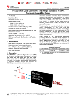 TDC7200 - Texas Instruments