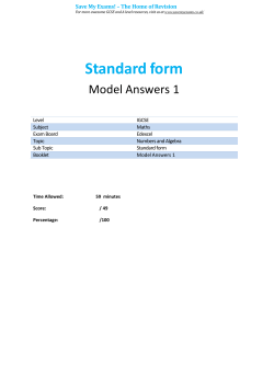 Standard form - SAVE MY EXAMS!