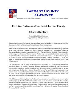 Civil War Veterans of Northeast Tarrant County