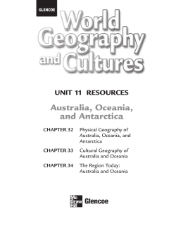 Australia, Oceania, and Antarctica