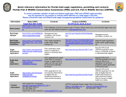 Bald Eagle - FL Regulations Quick Reference