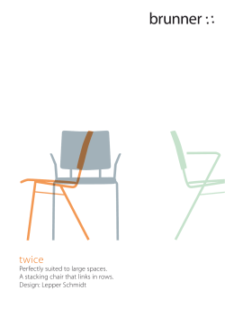Perfectly suited to large spaces. A stacking chair that links in rows