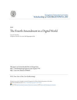 The Fourth Amendment in a Digital World