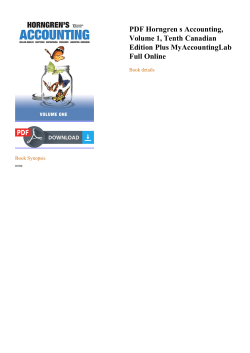 PDF Horngren s Accounting, Volume 1, Tenth