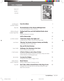 Table of Contents - Digital Library and Archives