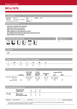 NiCro 70/15 - Lincoln Electric