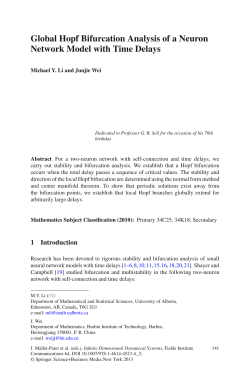 Global Hopf Bifurcation Analysis of a Neuron Network Model with