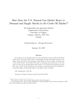 How Does the U.S. Natural Gas Market React to Demand and
