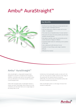 Ambu&reg; AuraStraight&trade; Datasheet