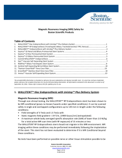 MRI Compatibility for PI Products