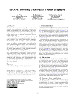 Paper ~ ESCAPE: Efficiently Counting All 5