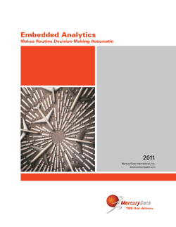 Embedded Analytics