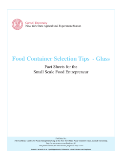 Food Container Selection Tips - Glass