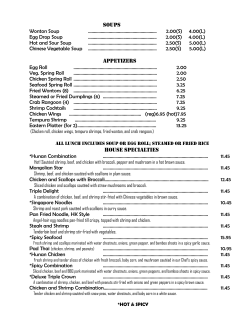 lunch - Eastern Palace Restaurant