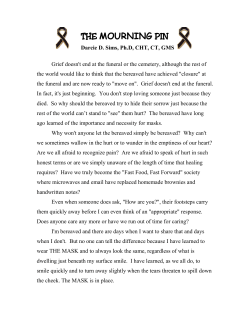 the mourning pin - Touchstones on Grief