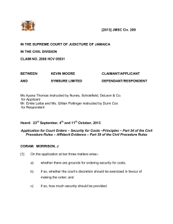 Moore, Kevin v Symsure Limited