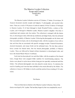 Maurice Leyden Collection