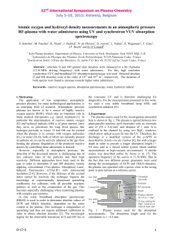 Atomic oxygen and hydroxyl density measurements in an