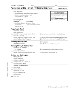 Narrative of the Life of Frederick Douglass