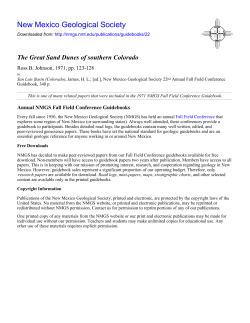 The Great Sand Dunes of Southern Colorado