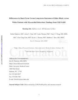 Differences in Short-Term Versus Long