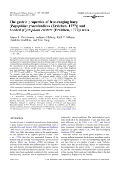 The gastric properties of free