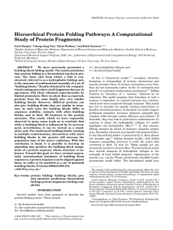 Hierarchical Protein Folding Pathways: A