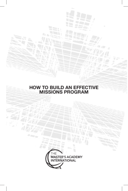 how to build an effective missions program