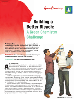 Building a Better Bleach