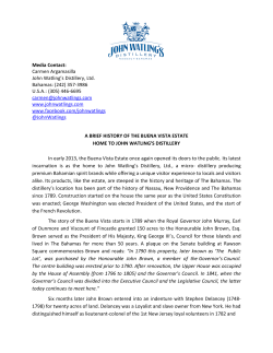 History of the Buena Vista Estate